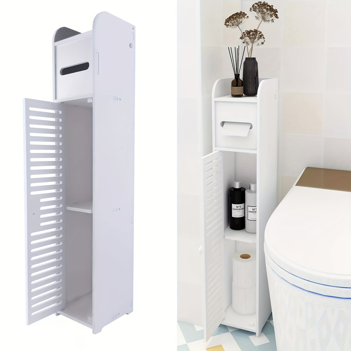 🛁 Moobly – Kompakter Badschrank mit Schublade & Stauraum
