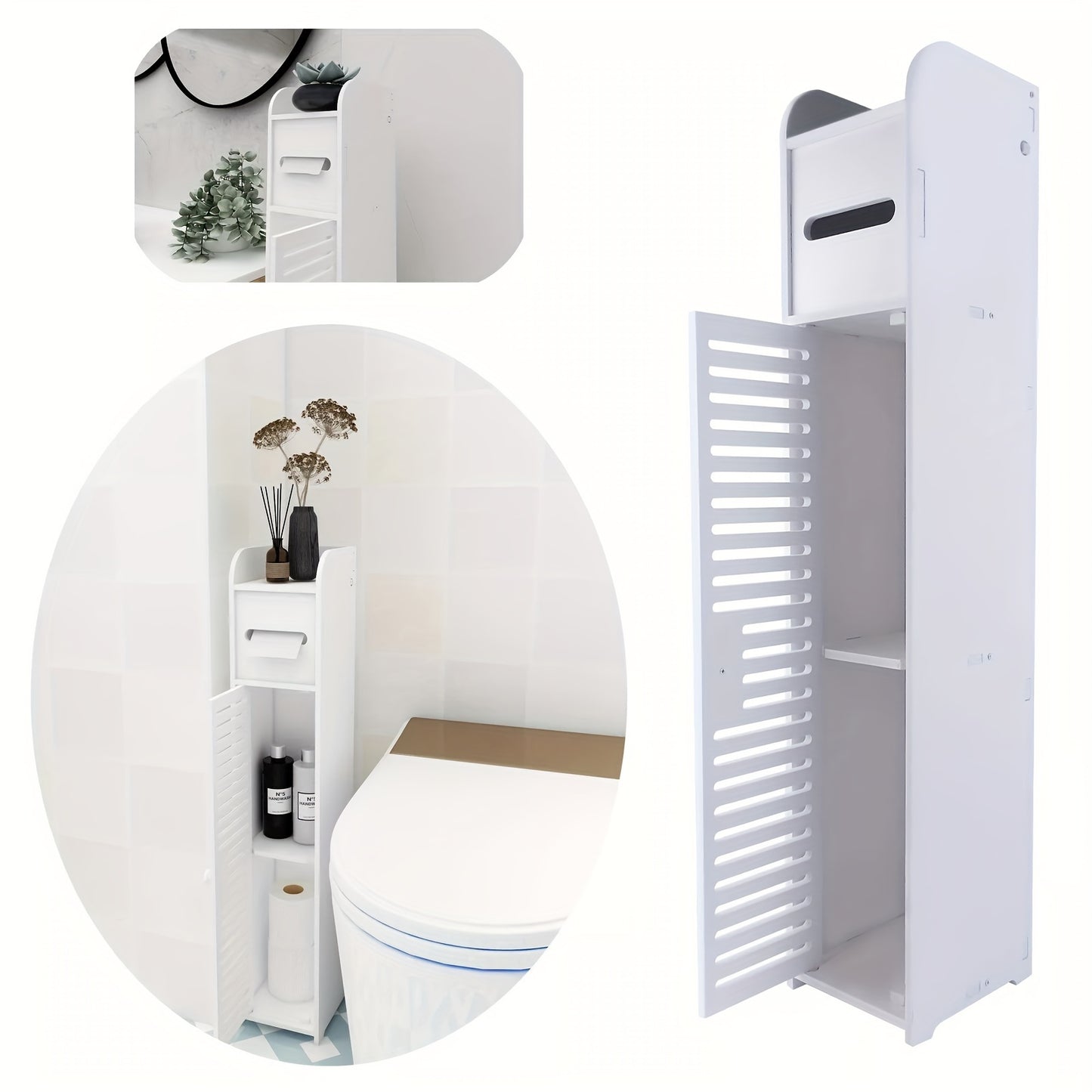🛁 Moobly – Kompakter Badschrank mit Schublade & Stauraum